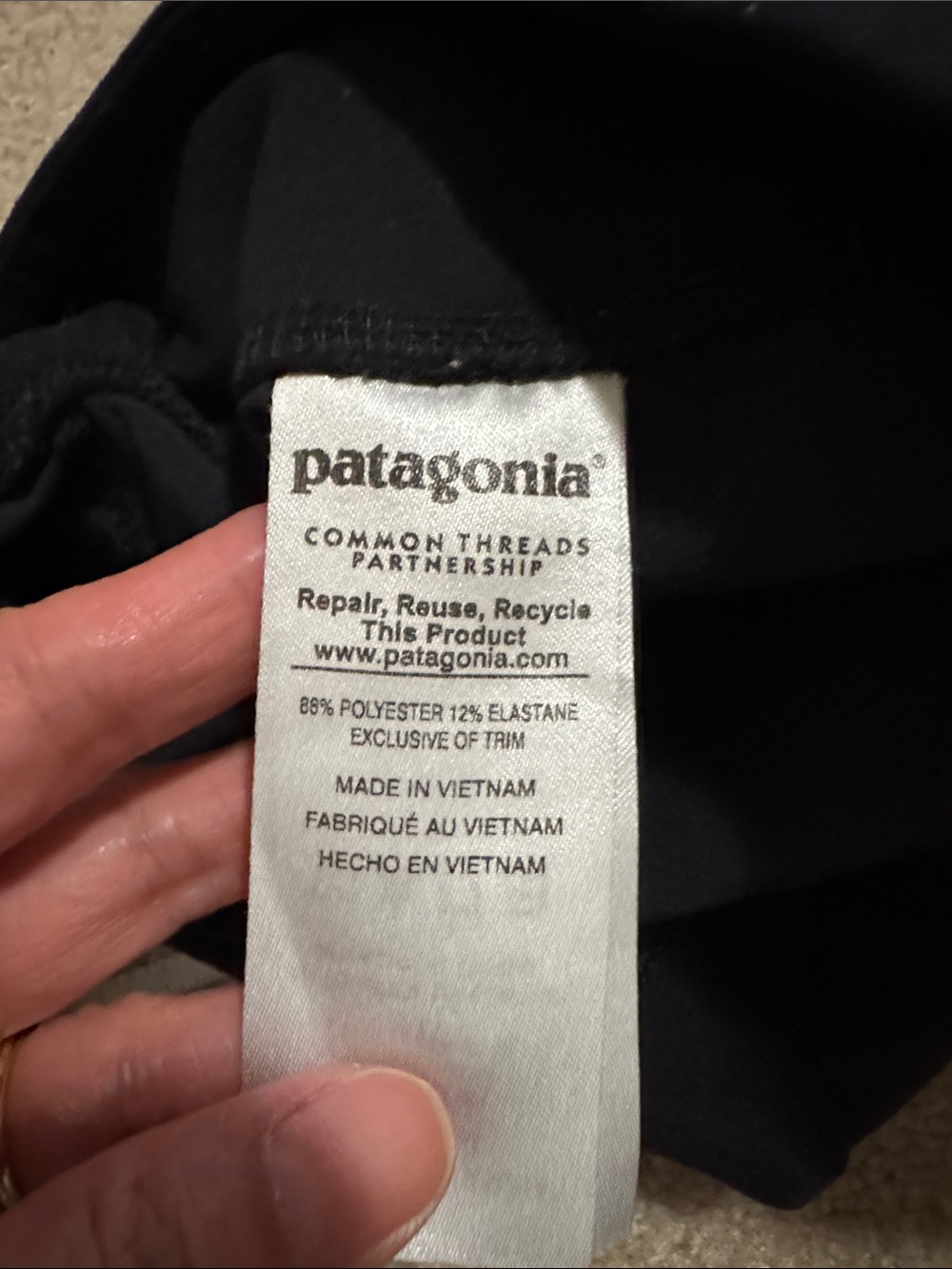 Patagonia Happy Hike Studio Pant Jogger Black Hiking Outdoor Gorpcore-Large - Picture 9 of 10